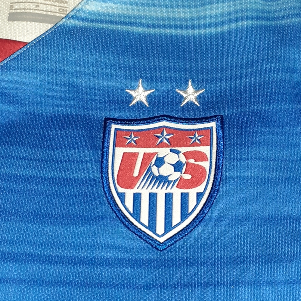 2015 Nike USA Womens Soccer Authentic Jersey US Olympics Olympic Games Vintage - Picture 3 of 9
